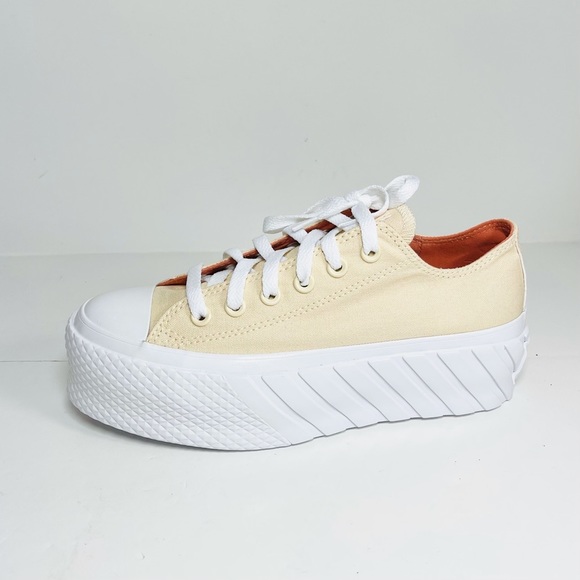 Converse Shoes - Converse Chuck Taylor All Star OX Lift 2X Platform Sneakers Light Twine Size 7.5